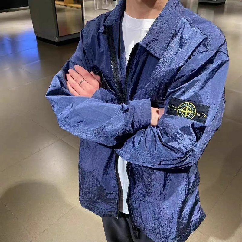 Kakobuy spreadsheet Stone Island hoodies - Stone Island Crinkle Nylon Zip-Up Jacket product image