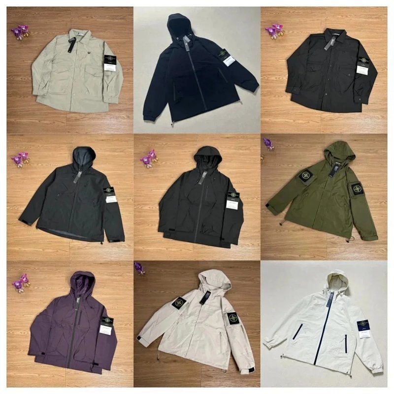 Kakobuy spreadsheet Stone Island hoodies - Stone Island Raso Gommato Multicolor Solid Jackets and Outerwear product image