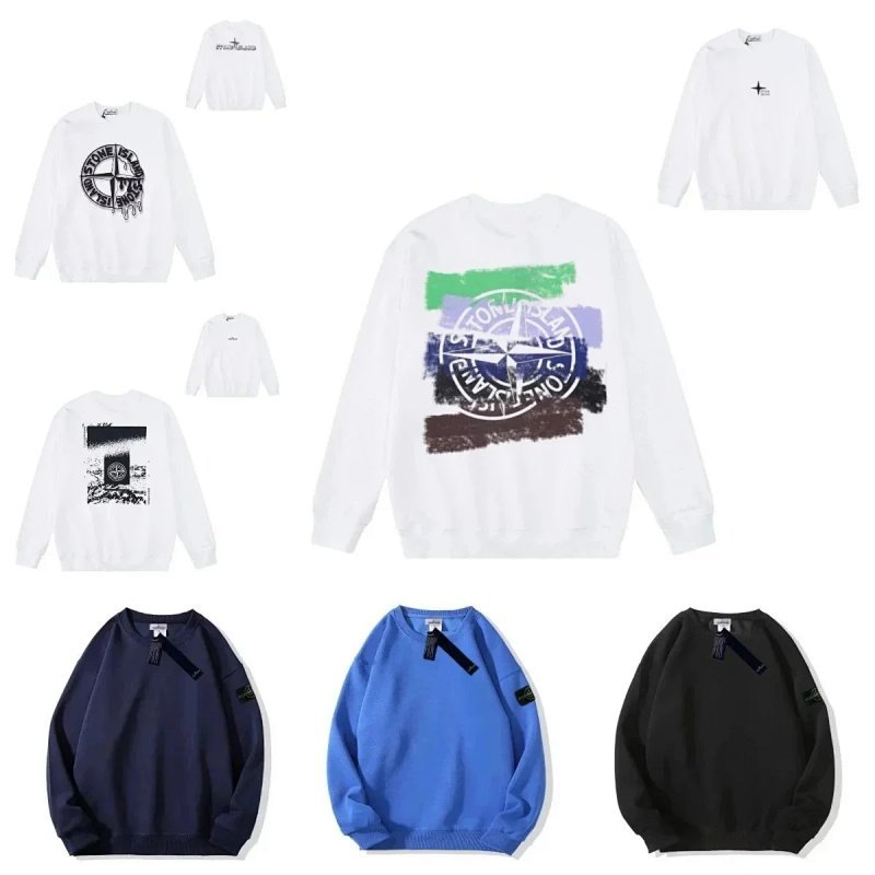 Kakobuy spreadsheet Stone Island hoodies - Stone Island Solid and Graphic Crewneck Sweatshirt product image