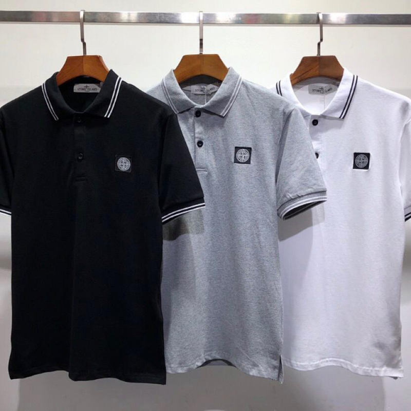 Kakobuy spreadsheet Stone Island t-shirts - Stone Island Compass Patch Polo Shirt product image