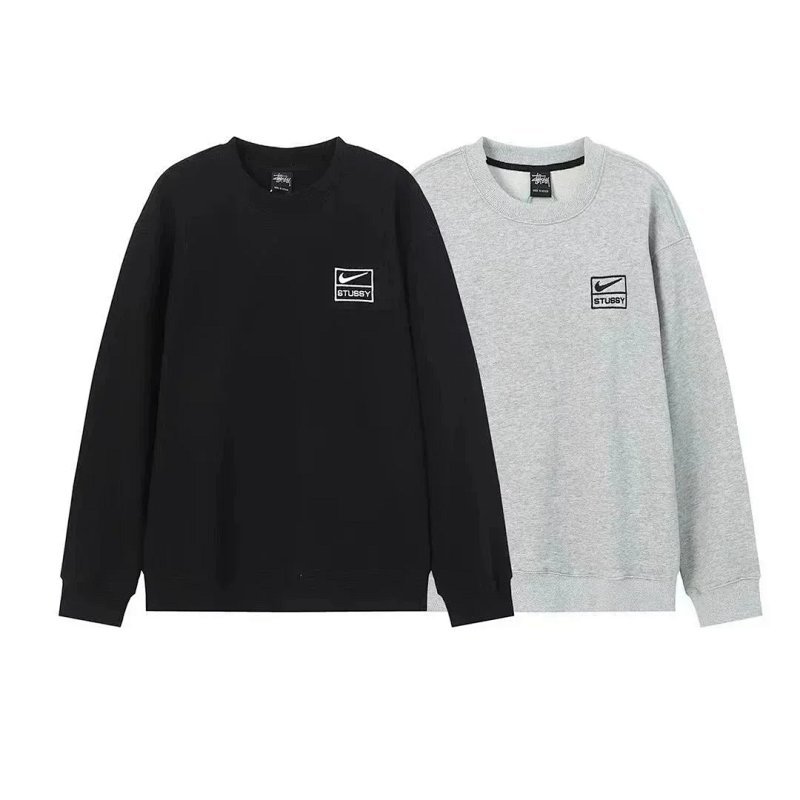 Kakobuy spreadsheet Stussy tracksuits and sets - Stussy Black and Grey Logo Print Hoodie, Sweatshirt, and Sweatpants Set product image