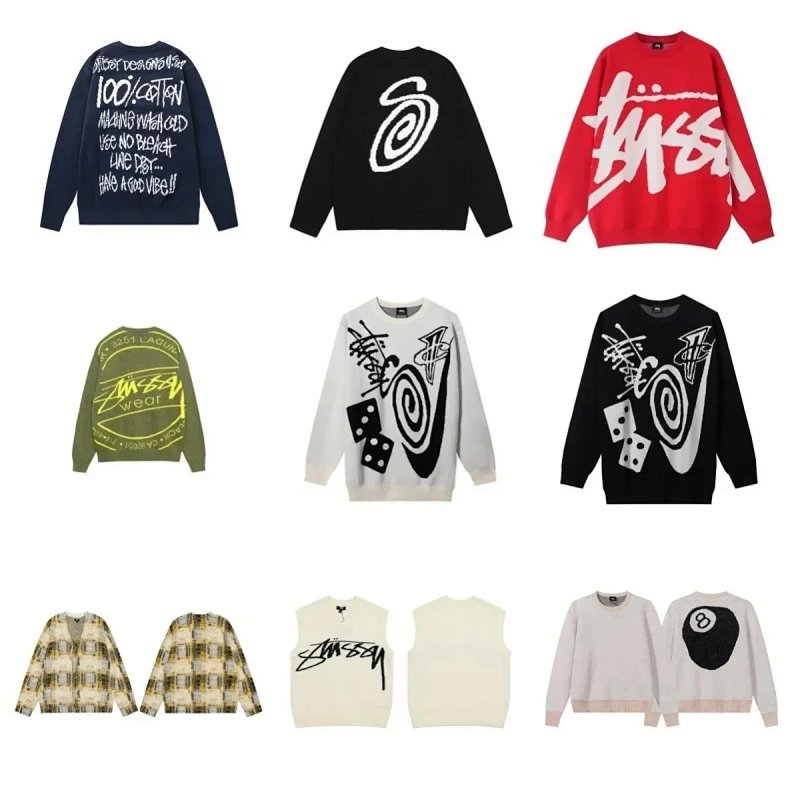Kakobuy spreadsheet Stussy accessories - Stussy Graphic Jacquard Knit Sweaters and Vests product image