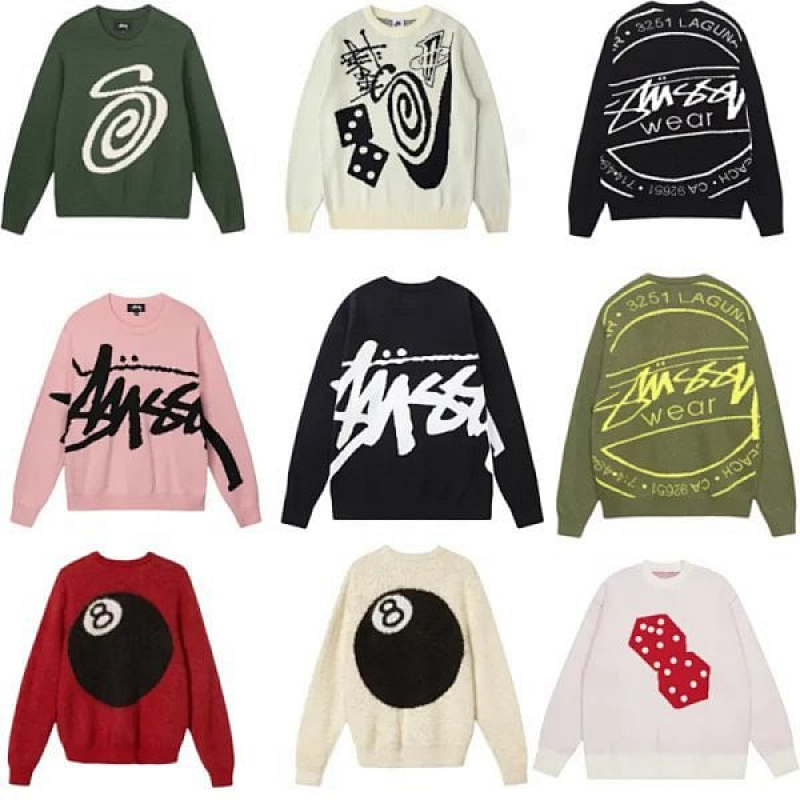 Kakobuy spreadsheet Stussy accessories - Stussy Graphic Knit Crewneck Sweater product image