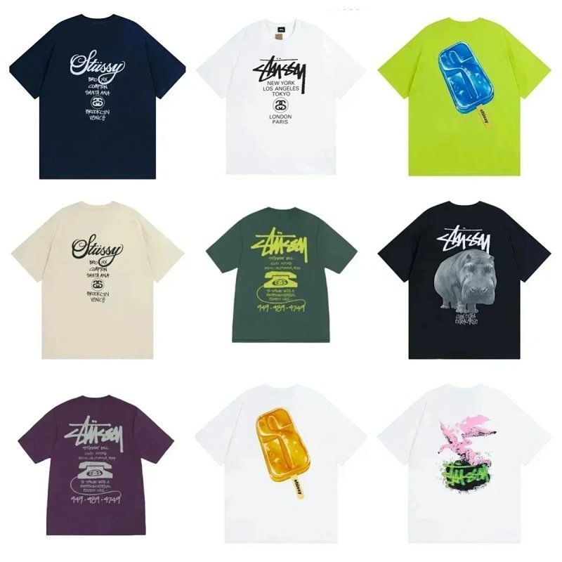 Kakobuy spreadsheet Stussy t-shirts - Stussy Graphic Print Crewneck T-shirt product image