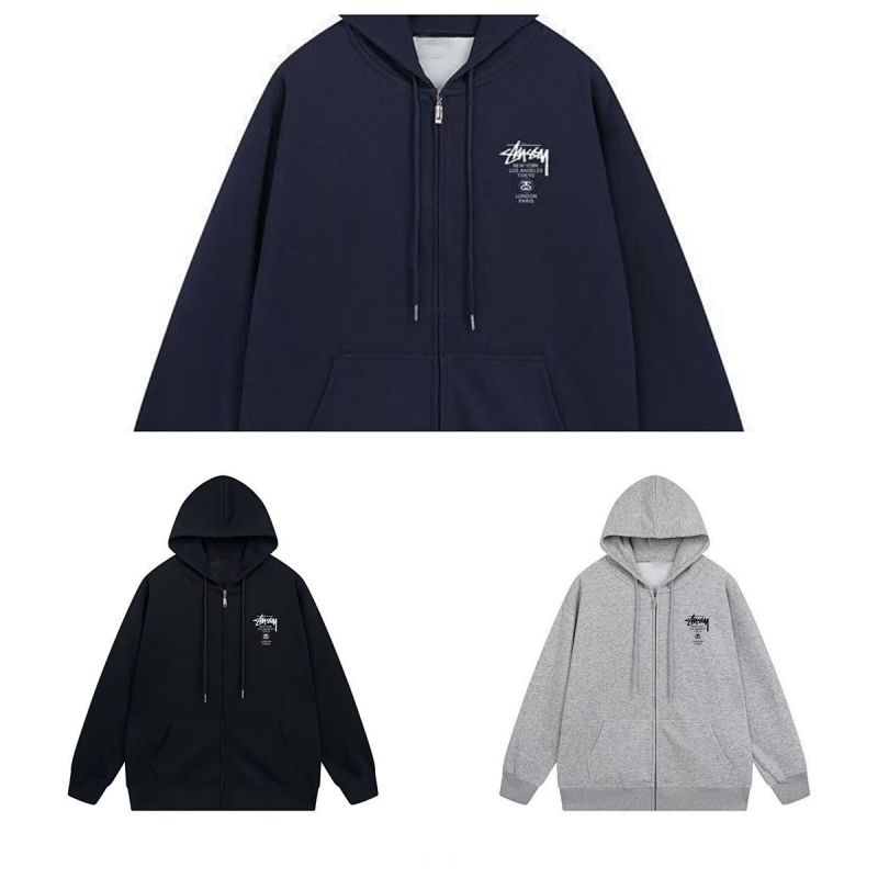 Kakobuy spreadsheet Stussy hoodies - Stussy World Tour Logo Zip-Up Hoodie product image