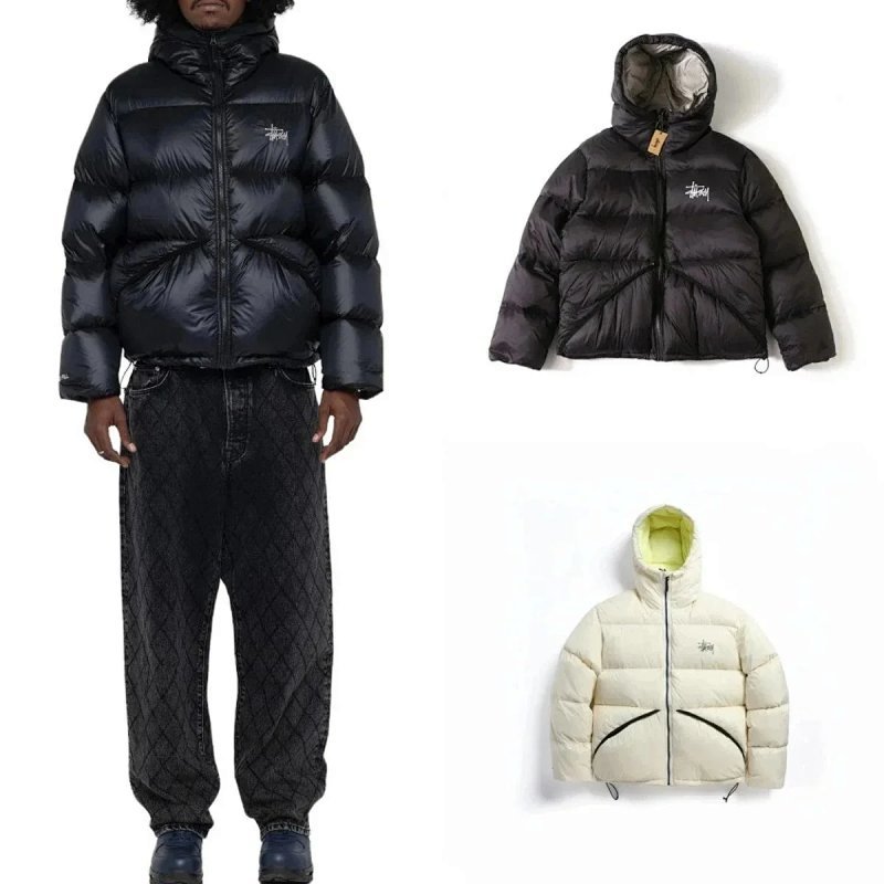 Kakobuy spreadsheet Stussy jackets - Stüssy Hooded Puffer Jacket with Contrast Lining product image