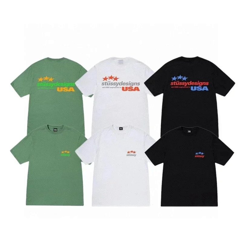Kakobuy spreadsheet Stussy t-shirts - Stussy Designs USA Graphic Print Short-Sleeve T-Shirt product image