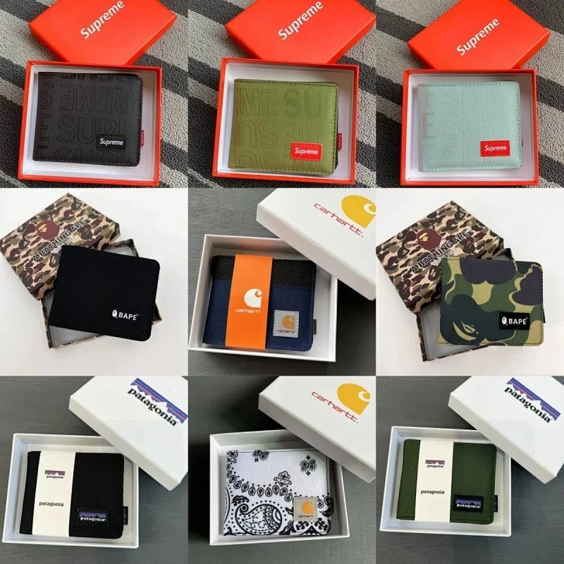 Kakobuy spreadsheet Supreme bags - Supreme Assorted Streetwear Logo Print Bifold Wallets product image