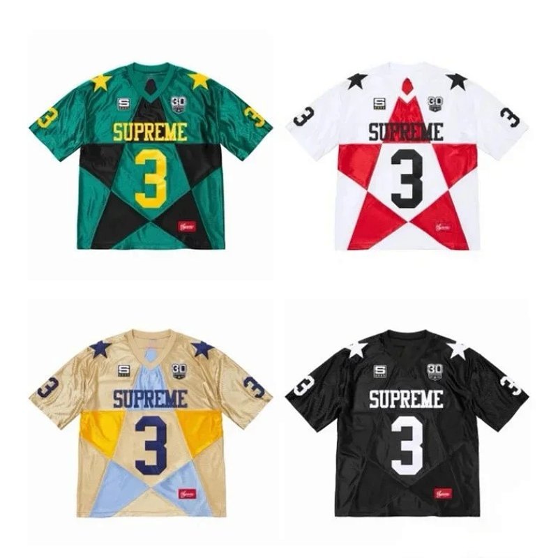 Kakobuy spreadsheet Supreme t-shirts - Supreme 30 Seasons Star Graphic Football Jersey product image