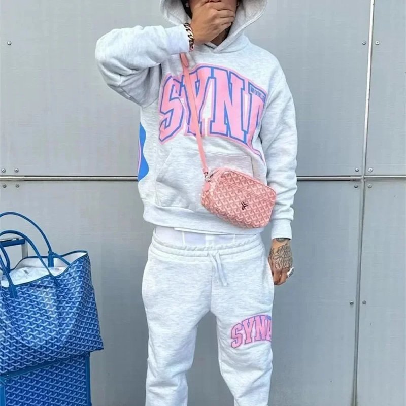Kakobuy spreadsheet Syna World hoodies - Syna World Colorblock and Logo Graphic Tracksuit Set product image