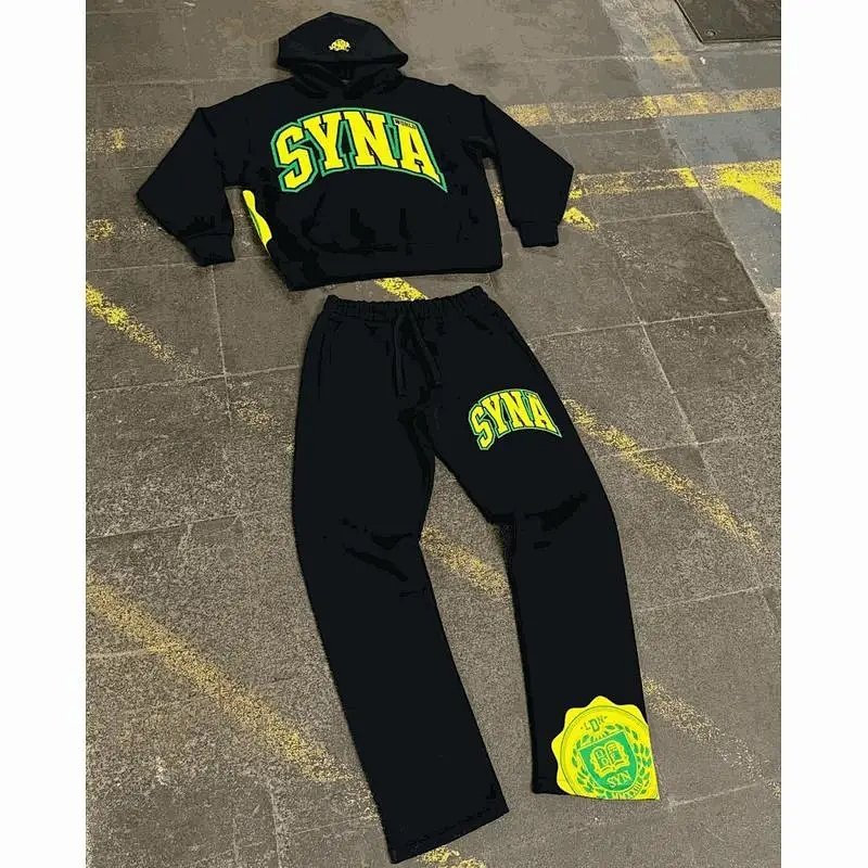 Kakobuy spreadsheet Syna World hoodies - Syna World Graphic Print Hoodie Tracksuit Set product image
