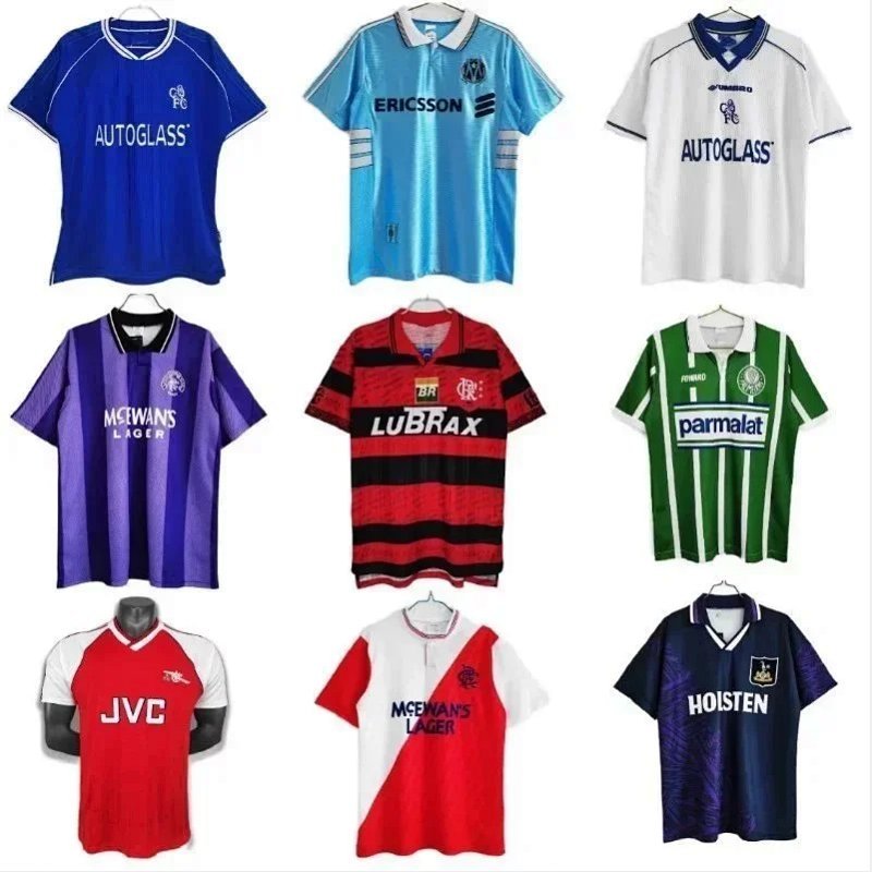 Kakobuy spreadsheet jerseys - Classic Retro Multicolor Team Designs Football Shirts product image