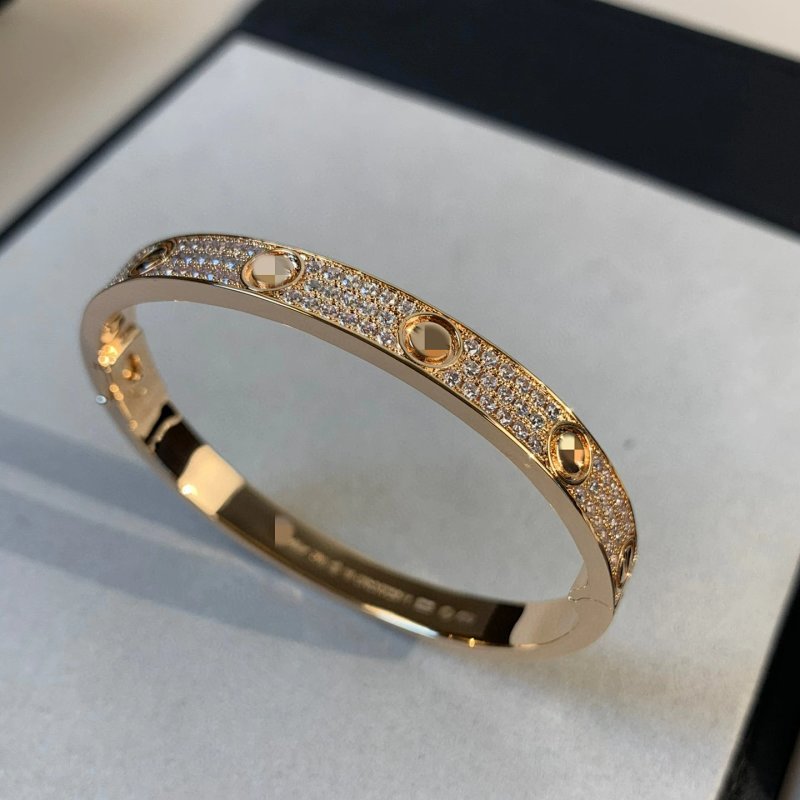 Kakobuy spreadsheet jewelry - Crystal-Paved Circular Motif Bangle Bracelet product image