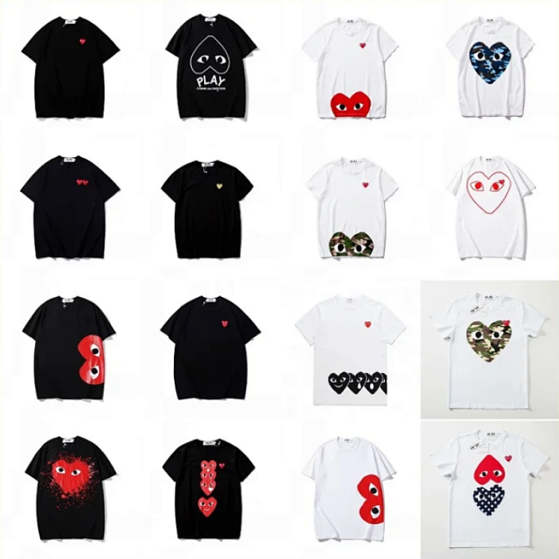 Kakobuy spreadsheet t-shirts - Embroidered Heart Cotton Short-Sleeve T-Shirt product image