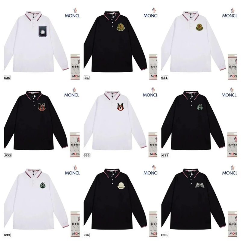 Kakobuy spreadsheet t-shirts - Embroidered Patch Long-Sleeve Polo Shirt product image