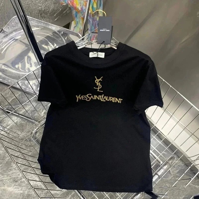 Kakobuy spreadsheet t-shirts - Gold Glitter Logo Graphic Short-Sleeve T-Shirt product image