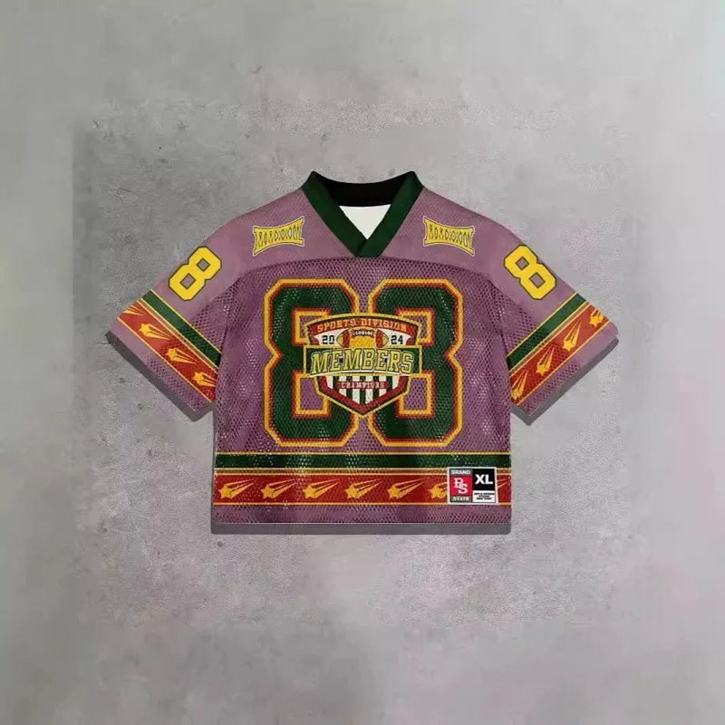 Kakobuy spreadsheet jerseys - Graphic Print Short Sleeve Mesh Football Jersey product image