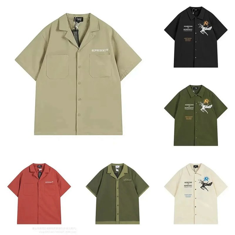 Kakobuy spreadsheet t-shirts - Horizons Graphic Print Short-Sleeve Lapel Shirt product image