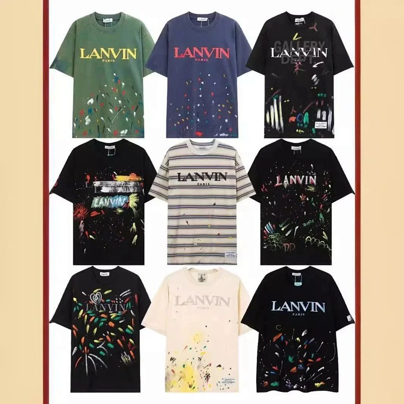 Kakobuy spreadsheet t-shirts - Paint Splatter and Embroidered Graphic Short-Sleeve T-Shirt product image