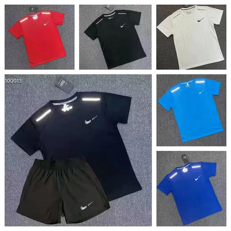 Kakobuy spreadsheet t-shirts - Solid Color Reflective Accent Short Sleeve Activewear T-Shirt product image