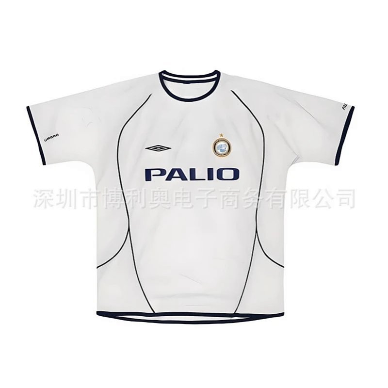Kakobuy spreadsheet t-shirts - White and Navy Line Stitching Graphic Soccer Jersey T-Shirt product image