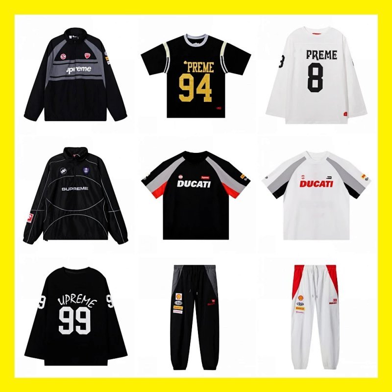 Kakobuy spreadsheet t-shirts - 联名印花足球服宽松运动短袖T恤 product image