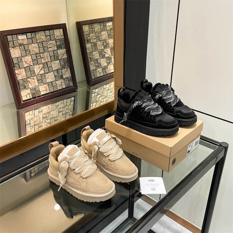 Kakobuy spreadsheet UGG shoes - UGG Lowmel Suede Chunky Lace-Up Sneakers product image