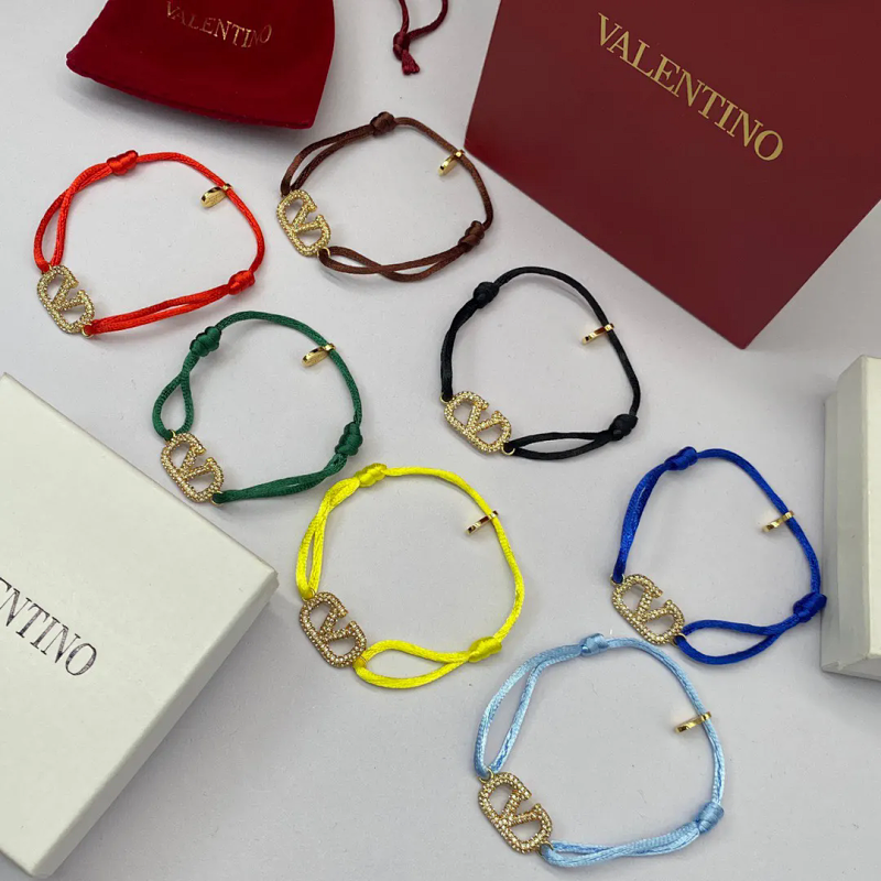 Kakobuy spreadsheet Valentino accessories - Valentino VLogo Crystal-Embellished Adjustable Cord Bracelet product image