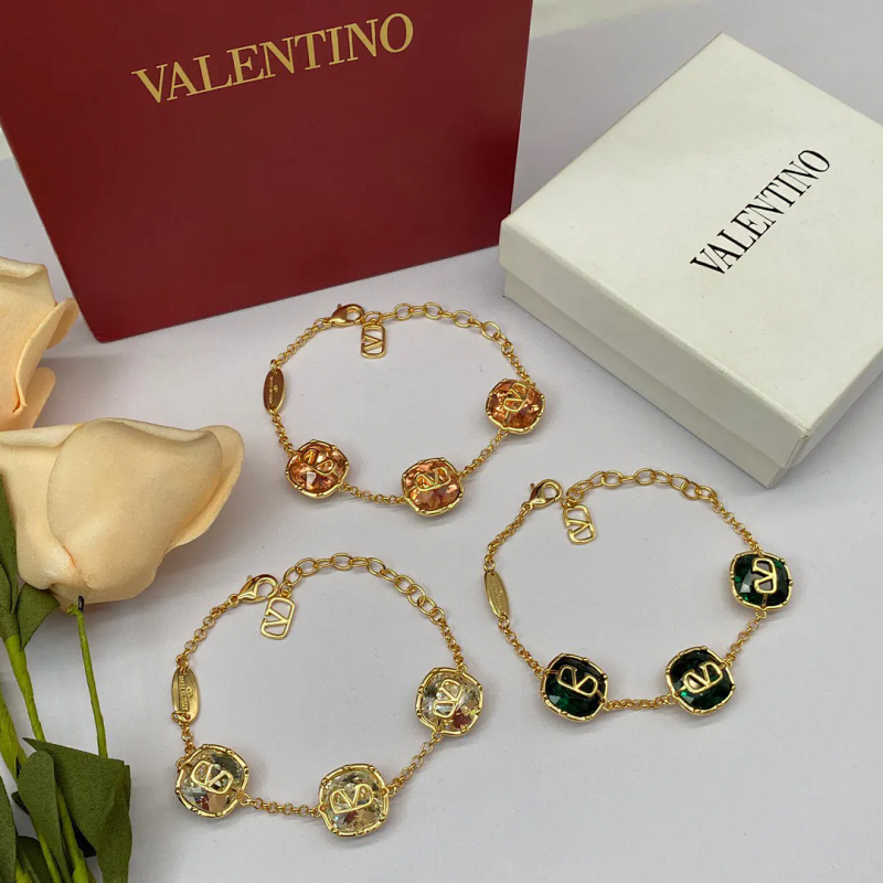 Kakobuy spreadsheet Valentino accessories - Valentino VLogo Signature Gold-Tone VLogo Crystal Chain Bracelet product image