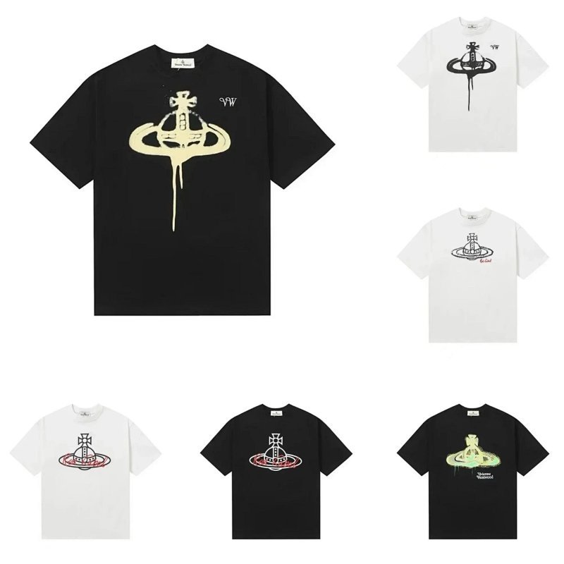 Kakobuy spreadsheet Vivienne Westwood t-shirts - Vivienne Westwood Orb Graphic Print T-Shirt product image