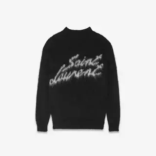 Kakobuy Spreadsheet Produktbild Saint Laurent accessories - Schwarzer Saint Laurent Strickpullover mit Logo-Schriftzug