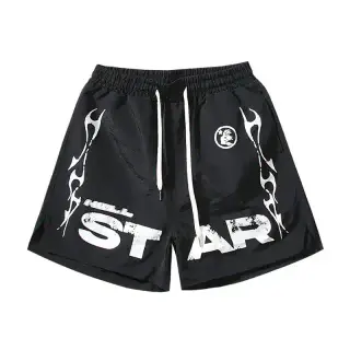 Zdjęcie produktu Kakobuy Spreadsheet Hellstar pants - Szorty z grafiką płomieni Hellstar Path to Paradise