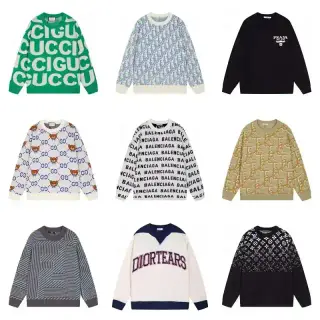Kakobuy Spreadsheet Produktbild Dior accessories - Dior Oblique Strickpullover mit Monogramm in Creme und Blau